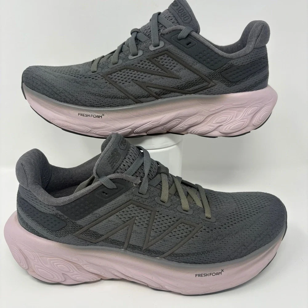 New Balance Fresh Foam X 1080v13 Womens Size 7.5 Grey Running Shoes (W1080Z13)